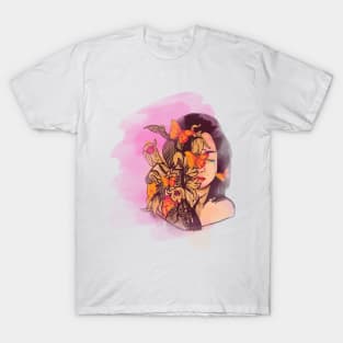 Flower Girl Watercolor T-Shirt